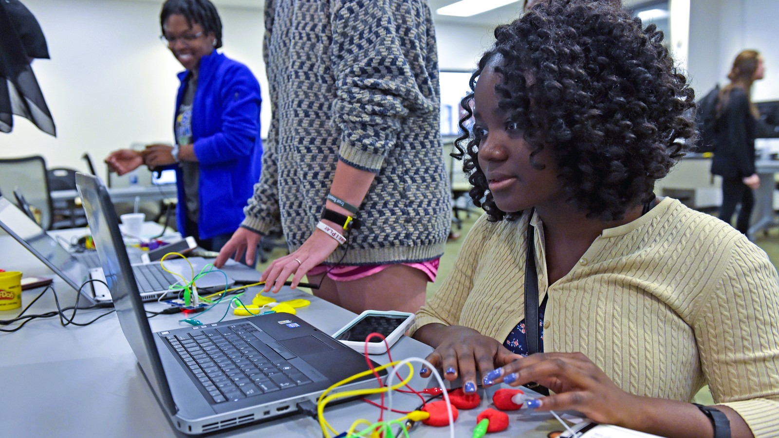 Scratch/makey-makey Demo at Tap Expo